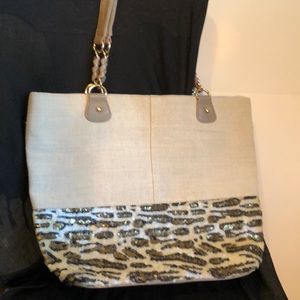 Deux Lux Sequin/Canvas Large Bag